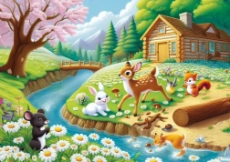 Puzzle Proljetna radost 25 dijelova
