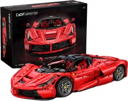 Konstruktorski set CaDA Master Viva Hypercar – veliki crveni sportski automobil 1:8, 4739 dijelova