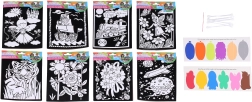 Kreativni baršunasti set 15,5 × 25 cm – boje i 6 štapića