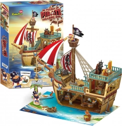 3D puzzle gusarski brod s blagom