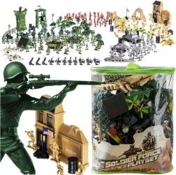 vojna baza – set vojnika i tehnike 300 kom u etuiu