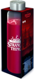 Staklena boca sa silikonskim omotačem s motivom Stranger Things