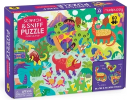 Dječje puzzle Pizzasaurus s mirisom od Mudpuppyja, 60 dijelova