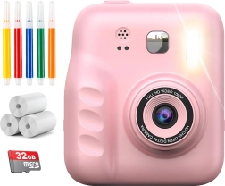 Dječji digitalni fotoaparat s trenutačnim ispisom Renew Force ružičasti
