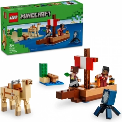 LEGO Minecraft piratsko putovanje – gusarski brod sa životinjama i gusarima (8+)