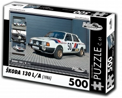 Retro puzzle automobila Škoda 130 L 1986 500 dijelova