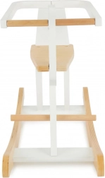 Drveni konjić za ljuljanje Bieco s sigurnosnim okvirom