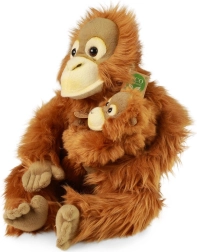 Rappa plišani orangutan s mladunčetom 28 cm ECO-FRIENDLY