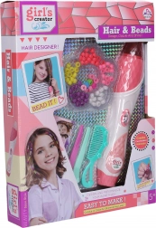 Uvlakač perlica za kosu s dodacima