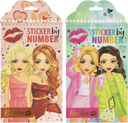 Kreativni set lijepljenja po brojevima – 12 listova i 6 listova naljepnica