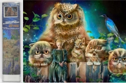 Dijamantno slikanje Šumski čuvari 30x40 cm