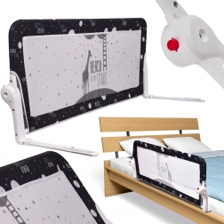 Crna zaštitna ograda za krevet 120 cm