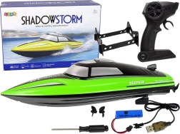 RC motorni čamac 2,4 GHz – zeleni s postoljem