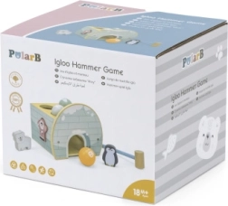 Viga PolarB drvena igra Igloo s čekićem, figuricama i sorterom