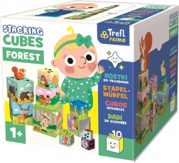 TREFL Primo edukativne kartonske kocke za slaganje – šuma