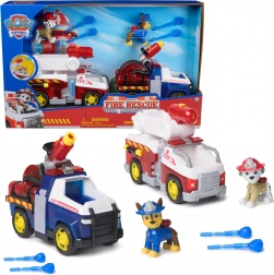 Paw Patrol vatrogasci – figurice Chase i Marshall s vozilima i vodenim projektilima