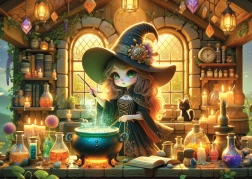 YAZZ puzzle slatka čarobnica 1000 dijelova