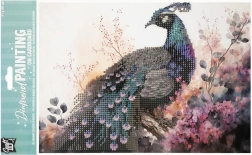 Dijamantno slikanje na ploči – paun 29 × 21 cm