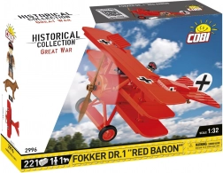 Konstruktorski set avion Fokker DR.1 Red Baron – 221 dijelova