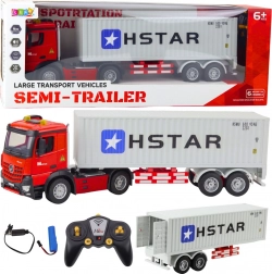 RC kamion s kontejnerskom poluprikolicom 6CH s kutom skretanja 270° HSTAR