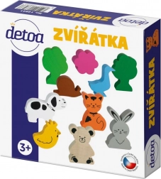 Set drvenih životinjica u kutijici