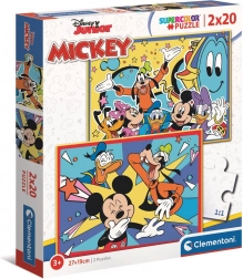 Clementoni puzzle Mickey i prijatelji 2x20 dijelova