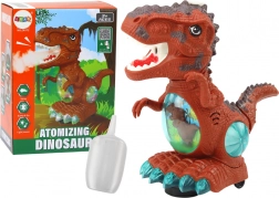Plesni smeđi dinosaur s senzorom prepreka, svjetlosnim i zvučnim efektima