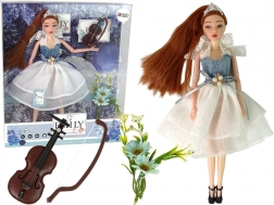 Lutka EMILY s violinom i cvijećem