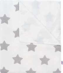 Nepropusna flanelska podloga NEW BABY zvjezdice