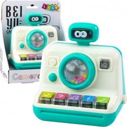 Interaktivni fotoaparat Piano Zvečka Svjetla Zvukovi Bijela Zelena