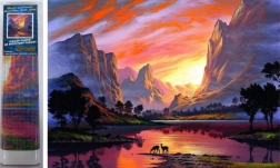 Dijamantno slikanje planinske doline