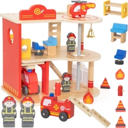 drvena vatrogasna postaja 3 kata 14 dijelova viga