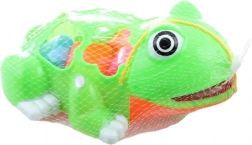 Umetaljka žaba s oblicima od plastike