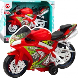 Trkaći motor igračka s efektima svjetla i zvuka crvena