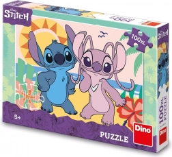 Dino puzzle Stitch na plaži 100 XL dijelova
