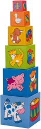 Složivi toranj od kocaka s slikama GOKI