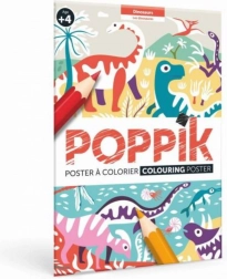 Plakat za bojanje Dinosauri