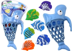 Mrežasta košarica za hvatanje ribica u vodi – plavi morski pas