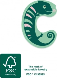 Small foot drveno slovo C