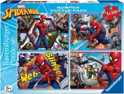 Puzzle 4×100 dijelova SPIDER-MAN Bumper Pack