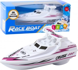 Bijeli motorni čamac na baterije