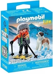 Playmobil My Life skijaš sa psom bernardincem