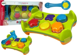 Dvostrani edukativni sorter s čekićem i oblicima