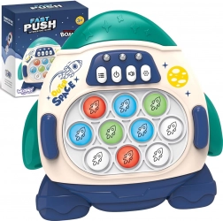 Elektronička igra za olakšanje stresa POP IT Raketa plava