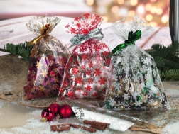 Celofanski vrećica 35x50 cm s zvjezdama