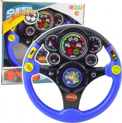 Interaktivni volan za djecu s efektima svjetla i zvuka plavi