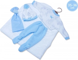 Llorens odjeća za lutku New Born 35–36 cm, 3-dijelni set s dekicom