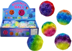 Svjetleća gnječilica s udubinama, šarena, 7 cm