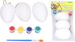 Jaja za bojanje 5 × 8 cm, set 3 kom s bojama i kistom