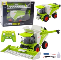 RC kombajn 2u1 s kukuruznim adapterom, LED, zvukovima i dimnim efektom 2,4 GHz